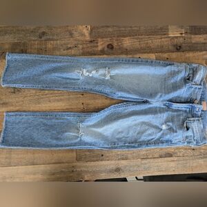 MOTHER the mid rise dazzler ankle fray